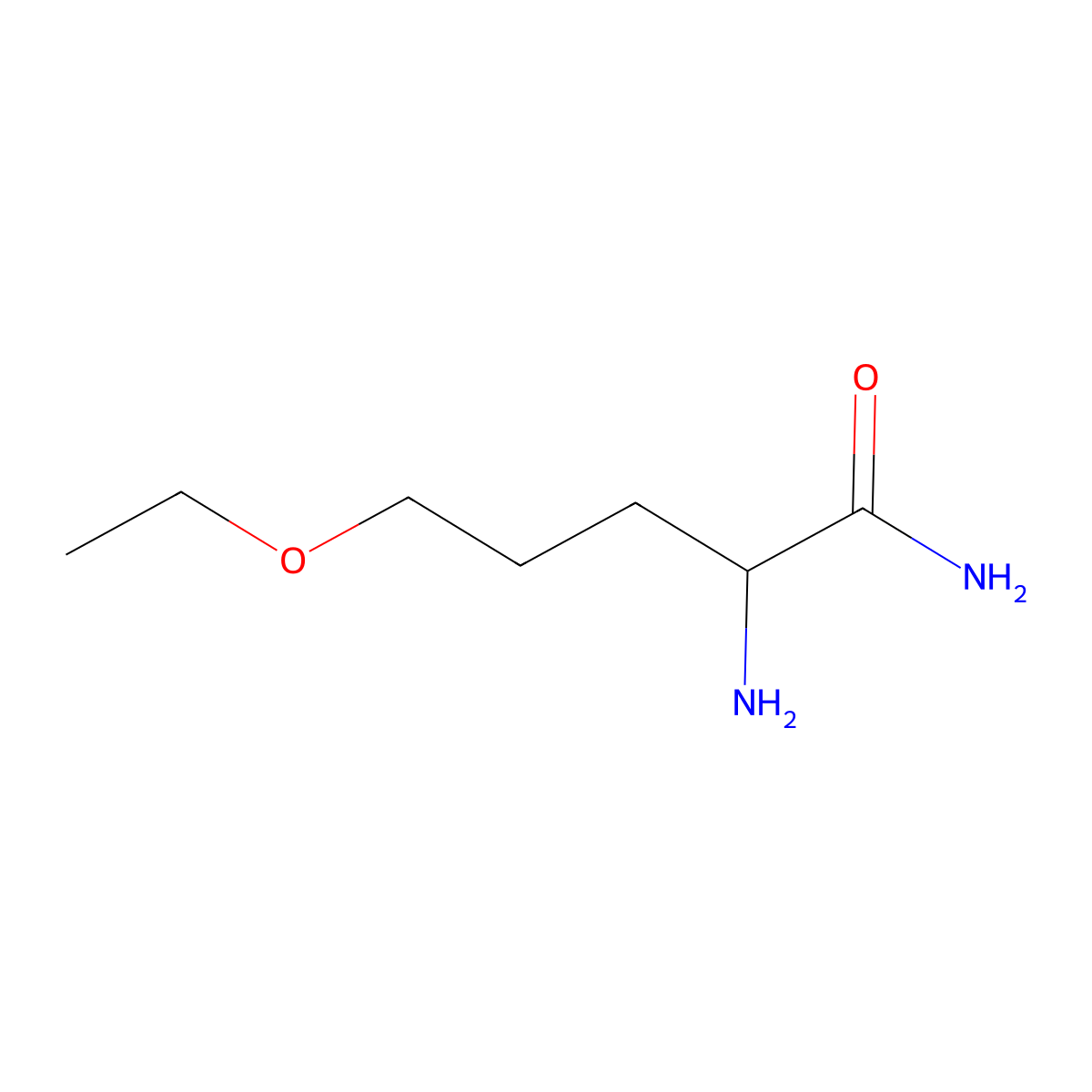 2-Amino-5-ethoxypentanamide molecular structure, CAS 1494887-39-6