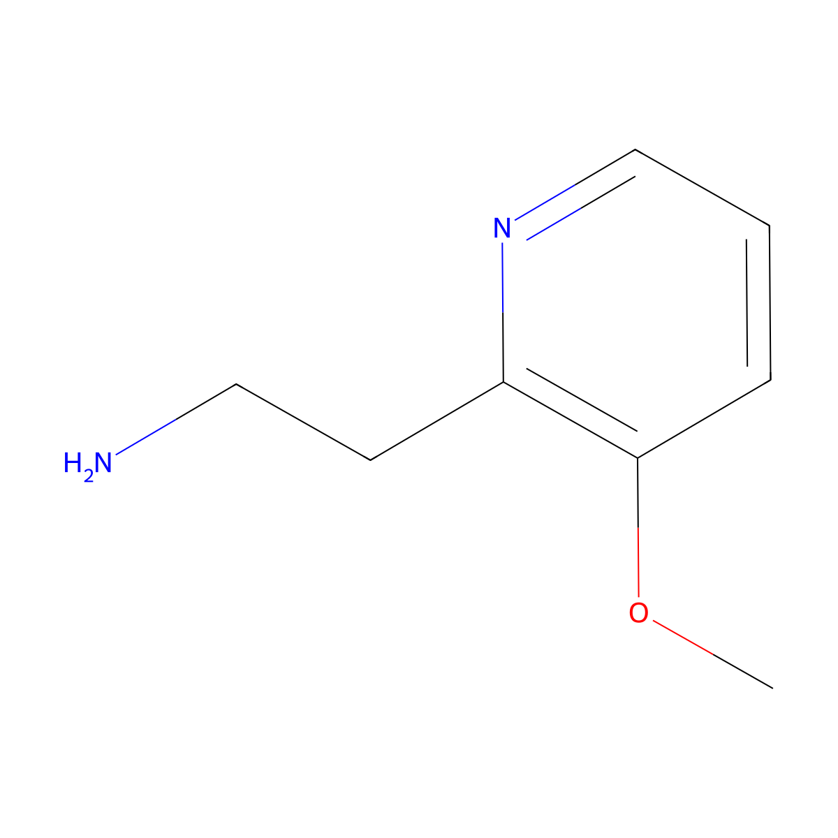 2-(3-Methoxypyridin-2-yl)ethanamine molecular structure, CAS 149489-10-1