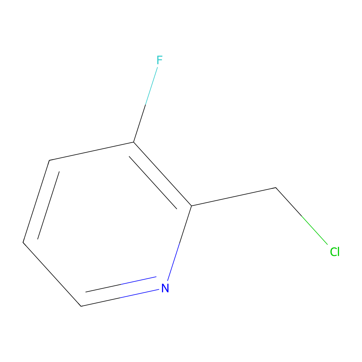 2-(Chloromethyl)-3-fluoropyridine molecular structure, CAS 149489-32-7