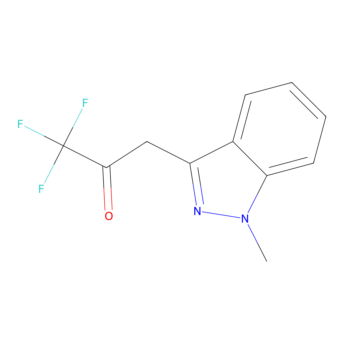 1,1,1-Trifluoro-3-(1-methyl-1h-indazol-3-yl)propan-2-one molecular structure, CAS 1494902-19-0