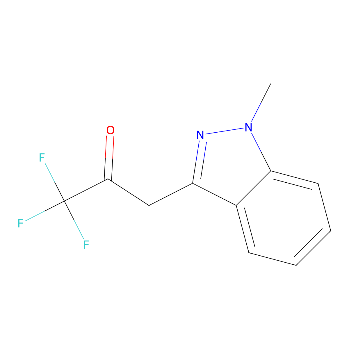 1,1,1-Trifluoro-3-(1-methyl-1h-indazol-3-yl)propan-2-one molecular structure, CAS 1494902-19-0