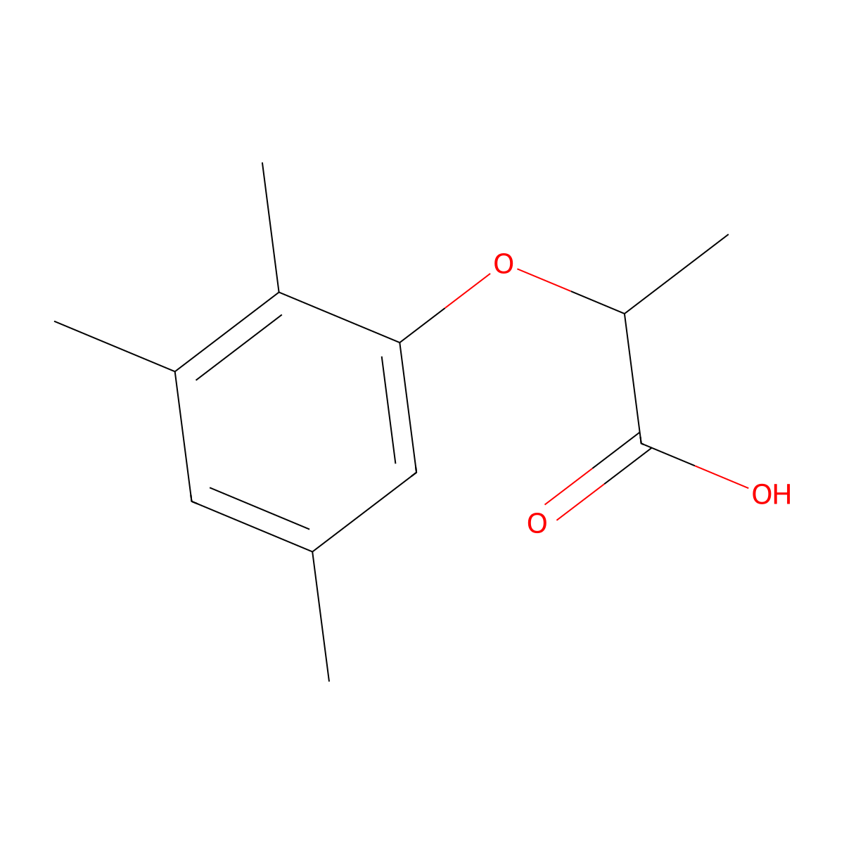 2-(2,3,5-Trimethylphenoxy)propanoic acid molecular structure, CAS 149492-05-7