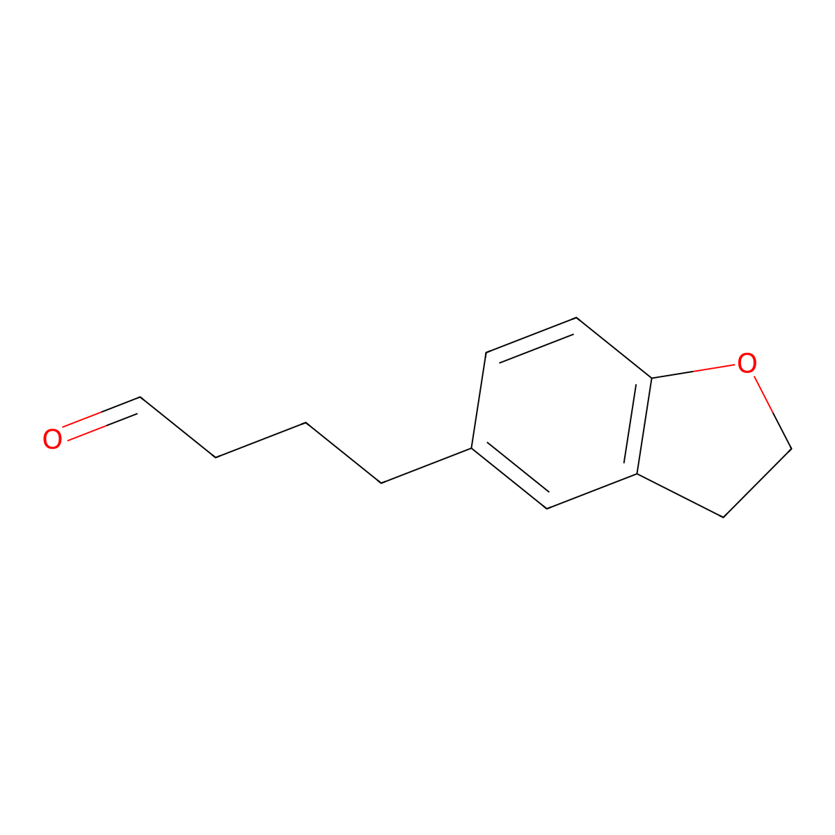 4-(2,3-Dihydrobenzofuran-5-yl)butanal molecular structure, CAS 1494932-37-4