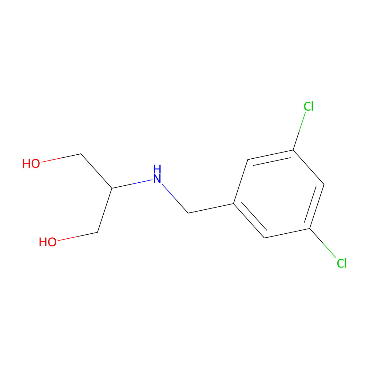 2-{[(3,5-Dichlorophenyl)methyl]amino}propane-1,3-diol molecular structure, CAS 1494949-41-5