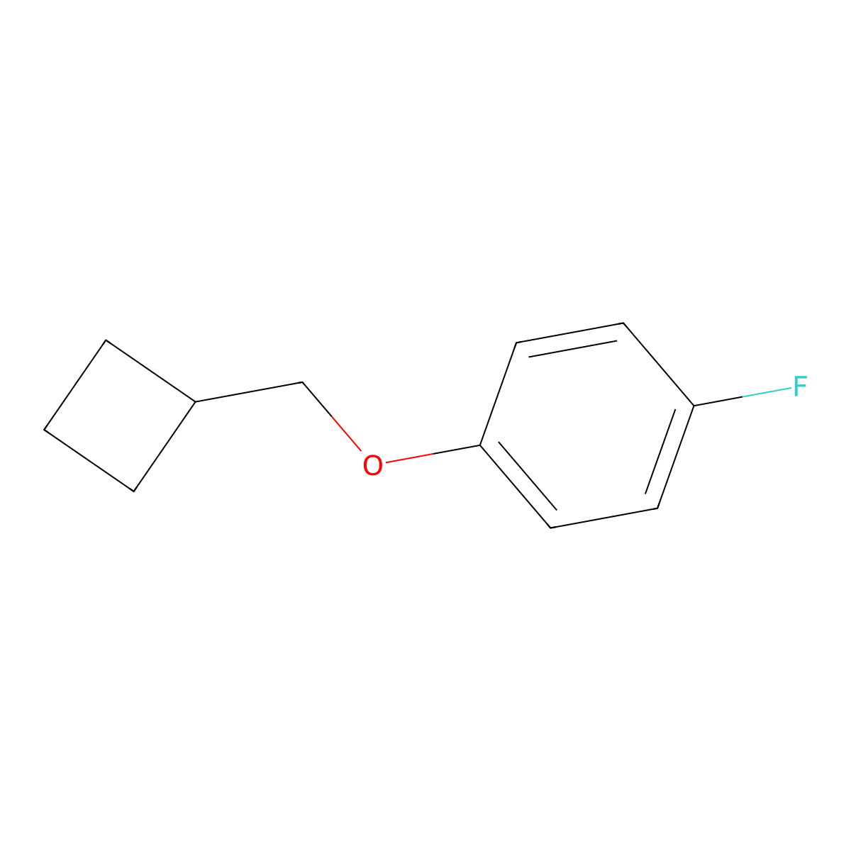 1-(Cyclobutylmethoxy)-4-fluorobenzene molecular structure, CAS 1494997-90-8