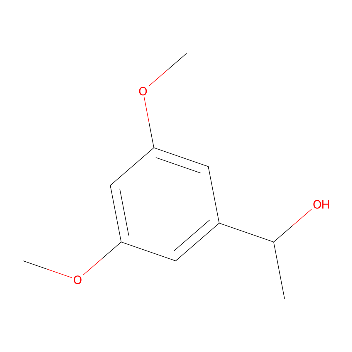 1-(3,5-Dimethoxyphenyl)ethanol molecular structure, CAS 14950-55-1