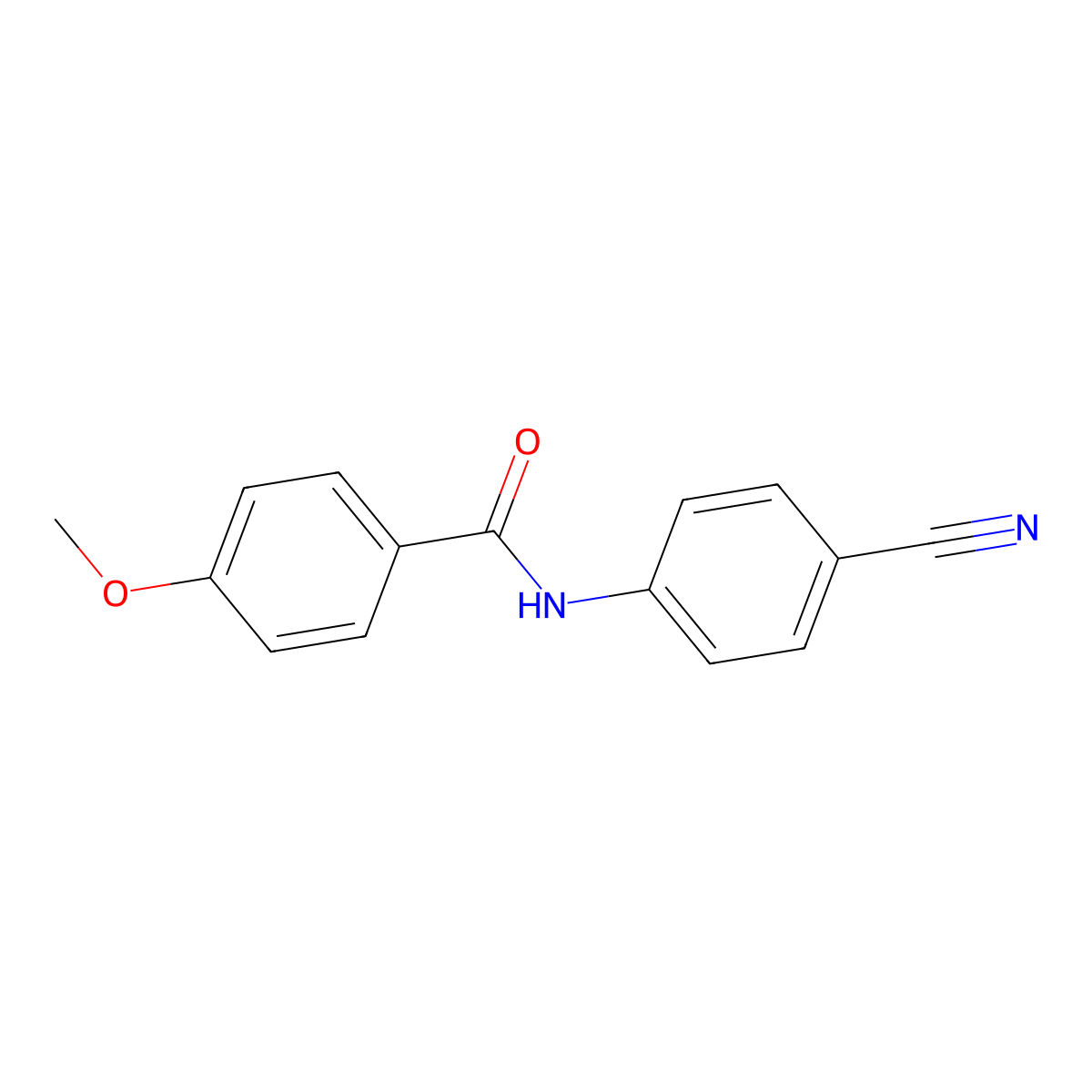 N-(4-cyanophenyl)-4-methoxybenzamide molecular structure, CAS 149505-74-8