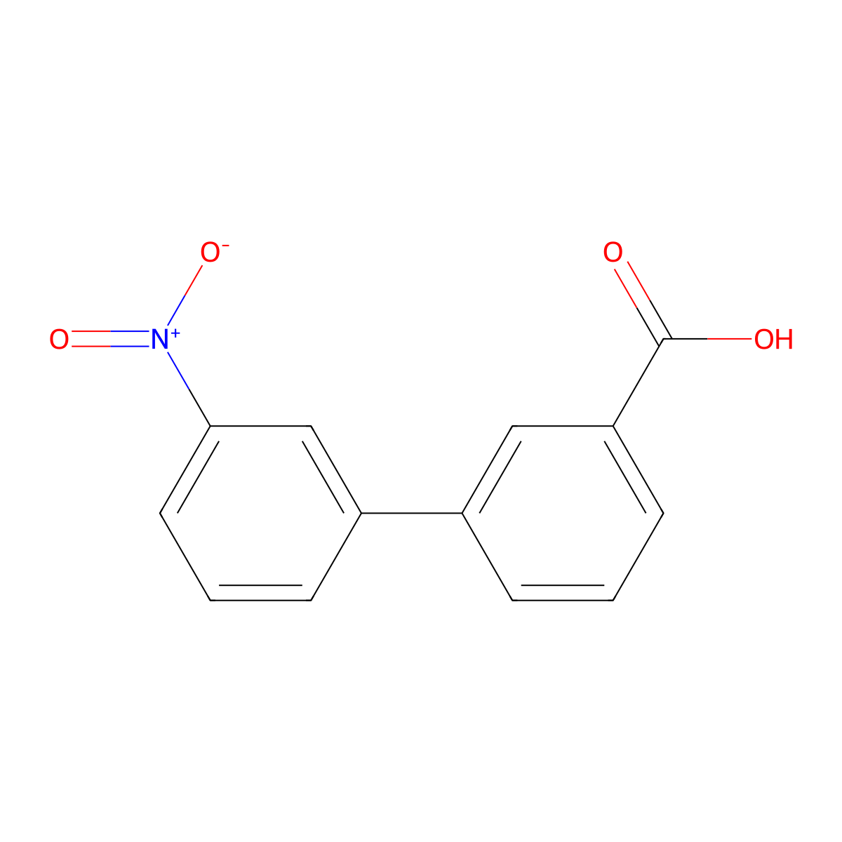3'-Nitro-[1,1'-biphenyl]-3-carboxylic acid molecular structure, CAS 149505-87-3