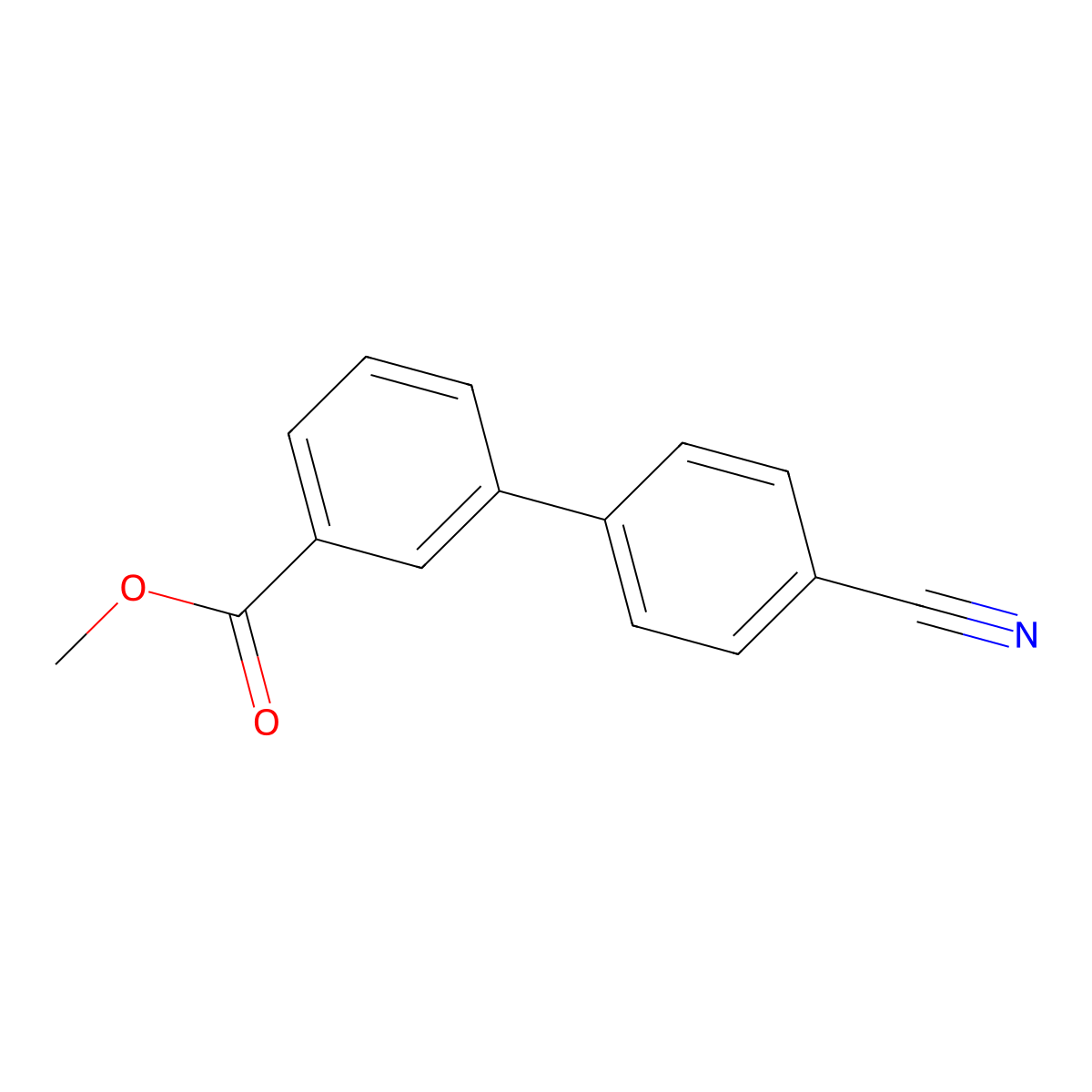 Methyl 3-(4-cyanophenyl)benzoate molecular structure, CAS 149505-91-9
