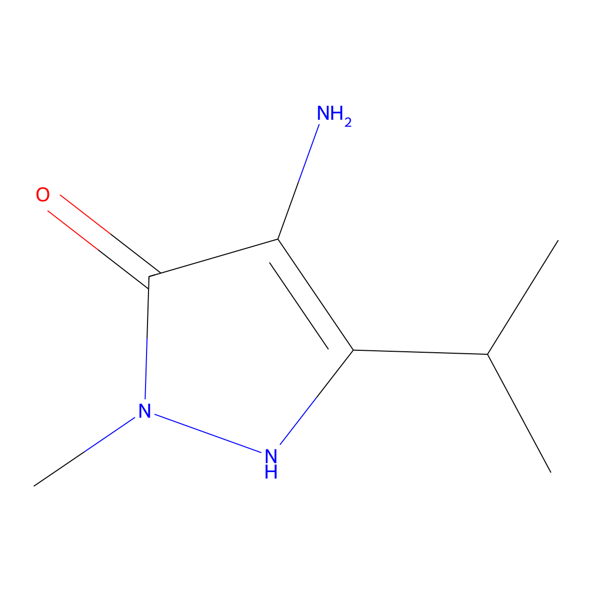 4-Amino-1-methyl-3-(propan-2-YL)-1H-pyrazol-5-OL molecular structure, CAS 1495053-78-5