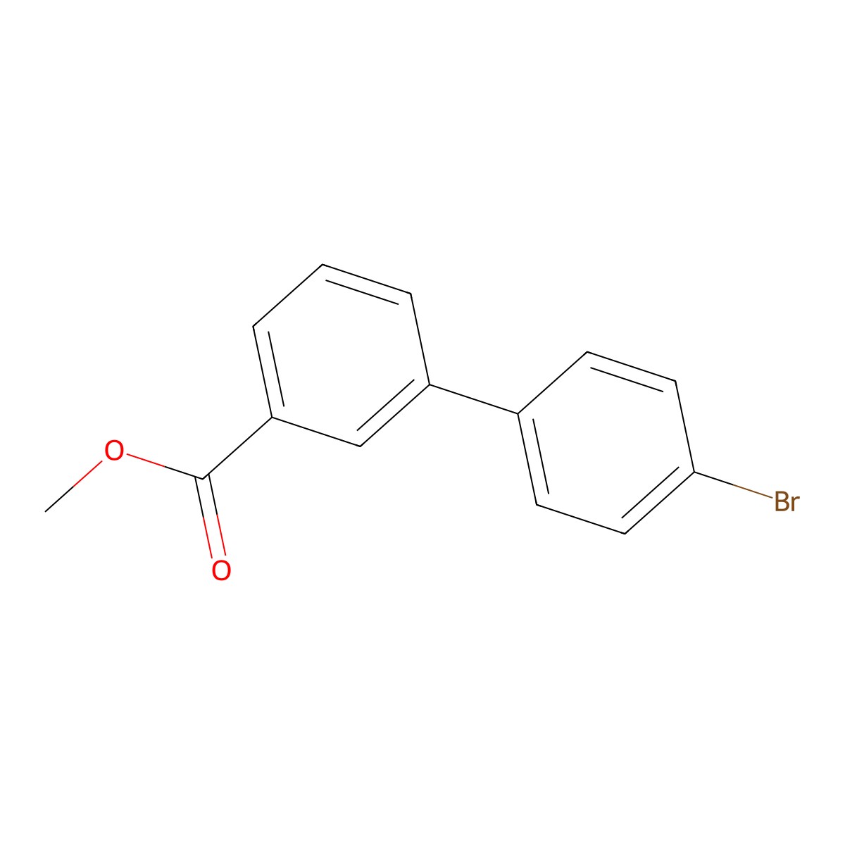 4'-Bromo-biphenyl-3-carboxylic acid methyl ester molecular structure, CAS 149506-25-2