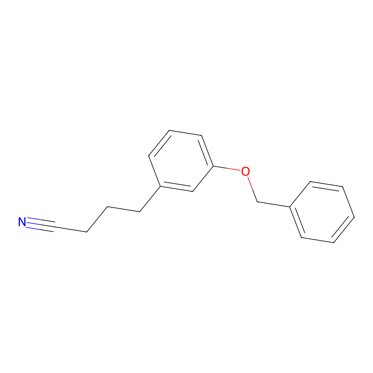 4-[3-(Benzyloxy)phenyl]butanenitrile molecular structure, CAS 149506-40-1