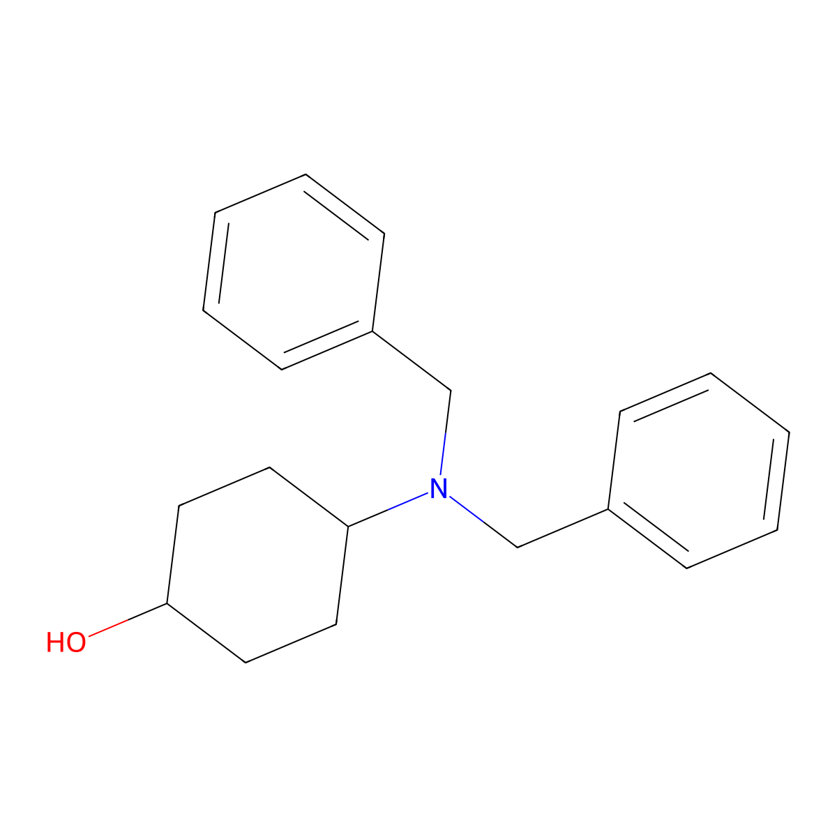 trans-4-(Dibenzylamino)cyclohexanol molecular structure, CAS 149506-81-0