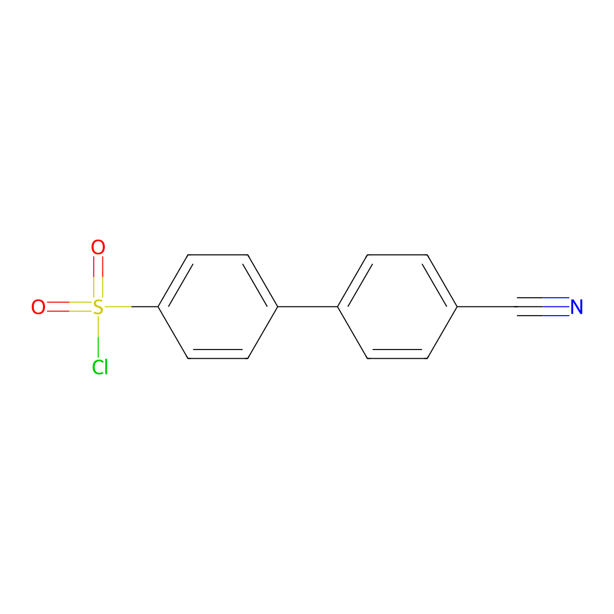 4-(4-Cyanophenyl)benzenesulfonyl chloride molecular structure, CAS 149506-86-5