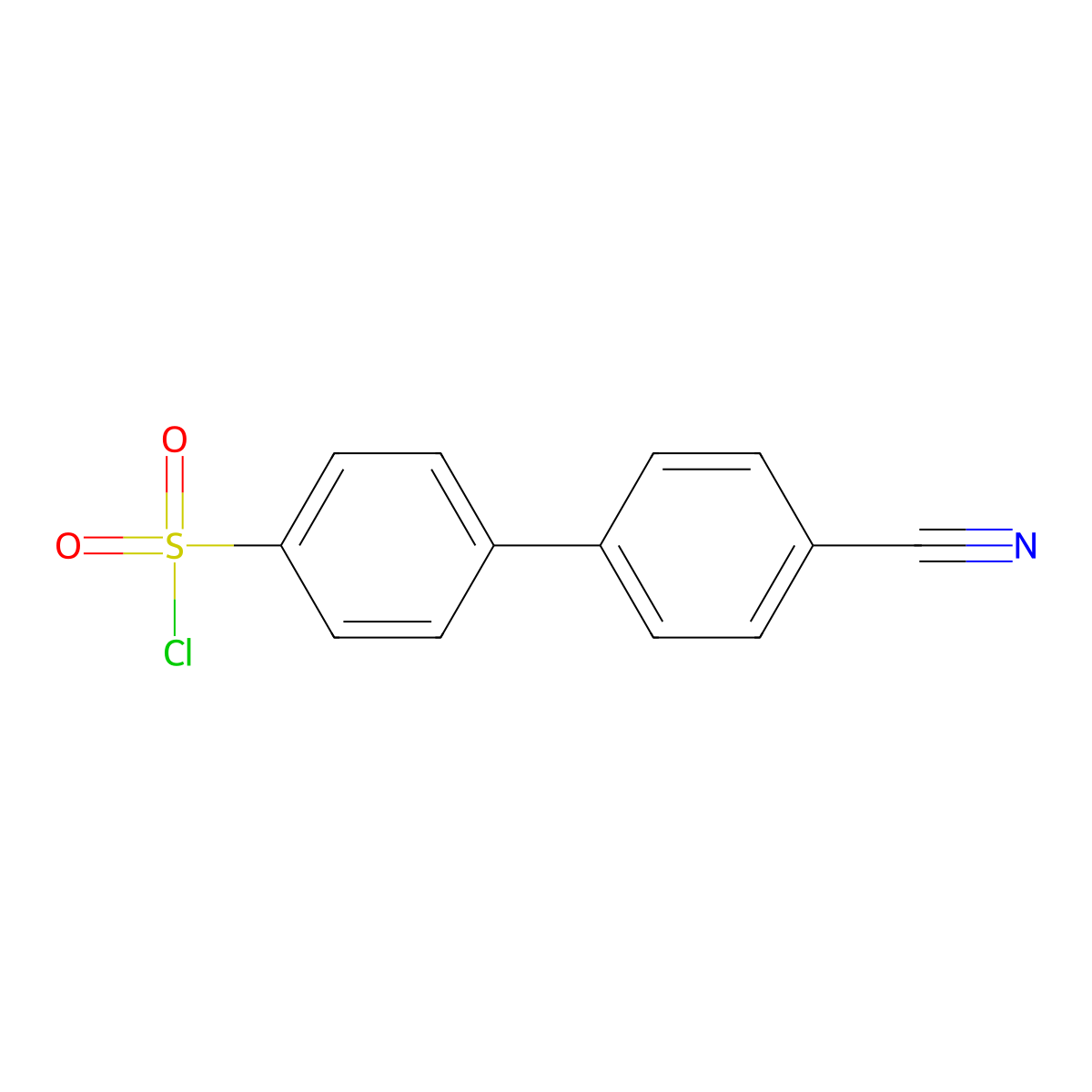 4-(4-Cyanophenyl)benzenesulfonyl chloride molecular structure, CAS 149506-86-5