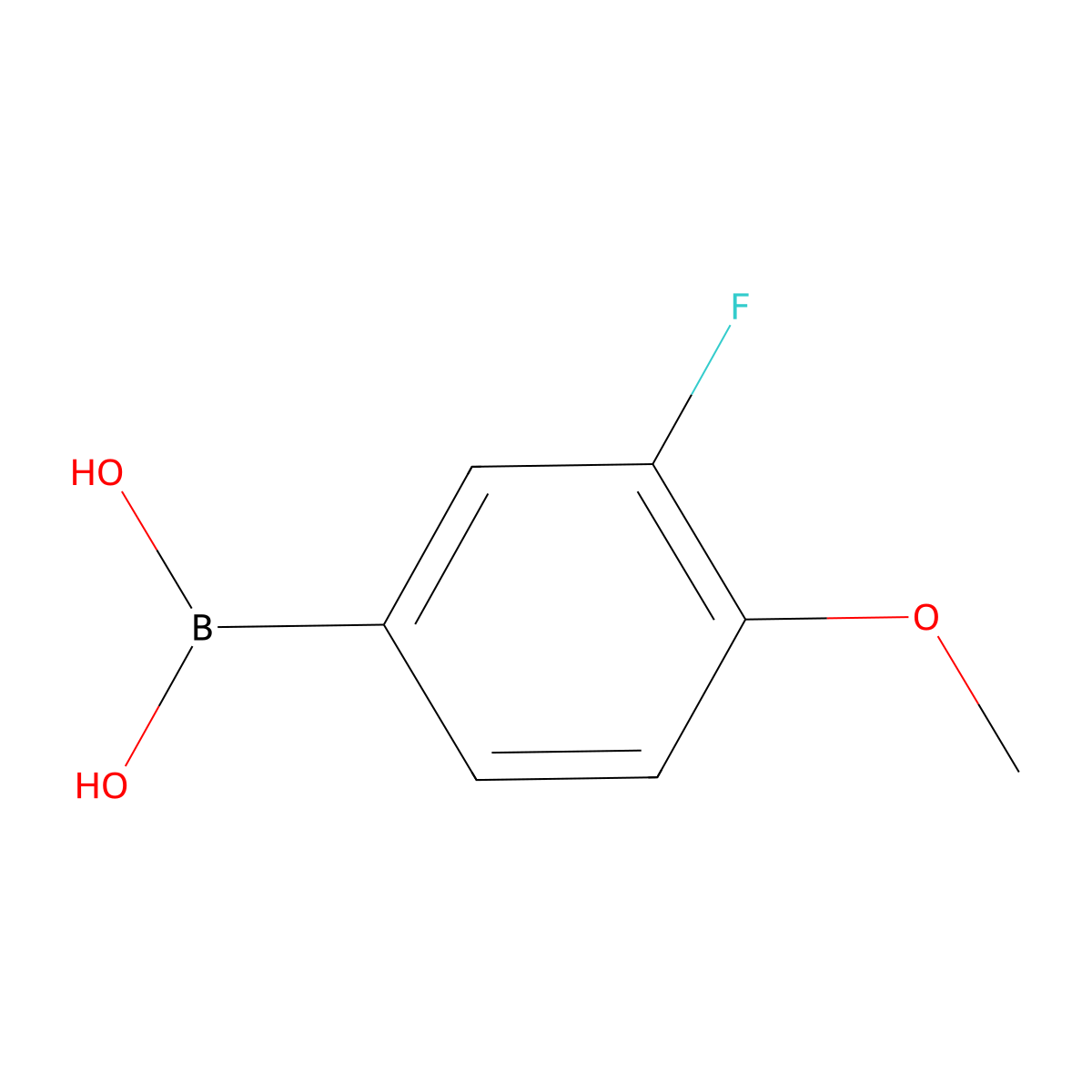 3-Fluoro-4-methoxyphenylboronic acid molecular structure, CAS 149507-26-6