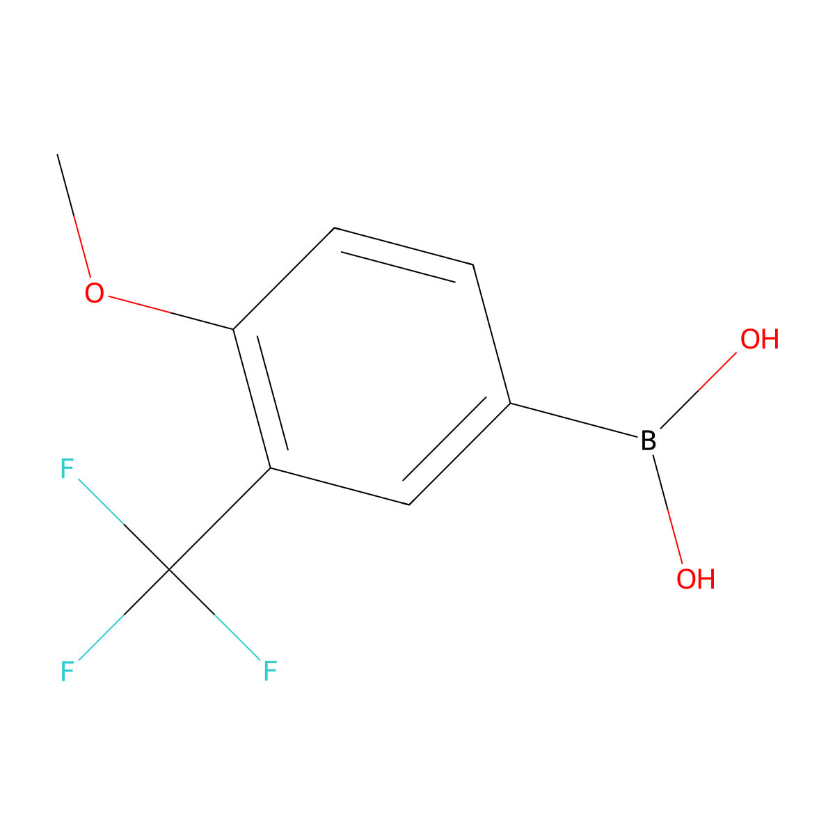 4-Methoxy-3-(trifluoromethyl)benzeneboronic acid molecular structure, CAS 149507-36-8