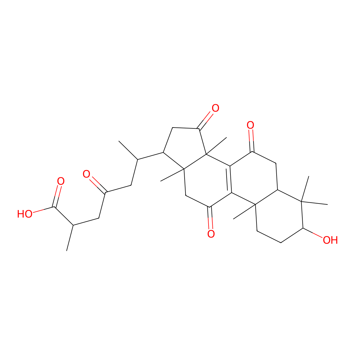 Ganoderic Acid Am1 molecular structure, CAS 149507-55-1