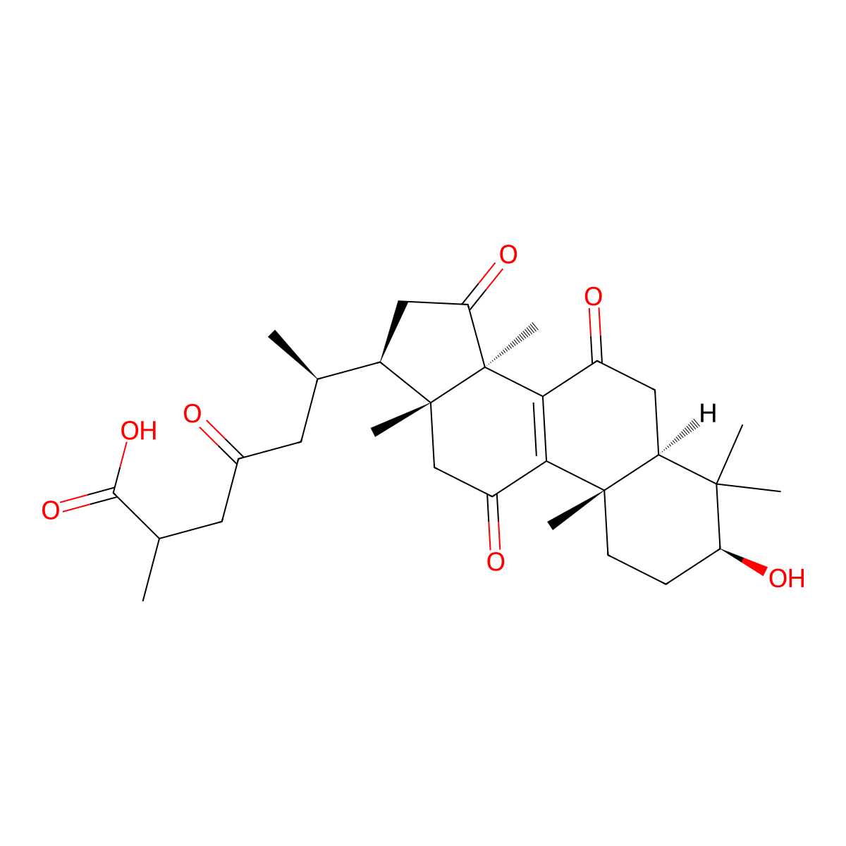 Ganoderic Acid Am1 molecular structure, CAS 149507-55-1