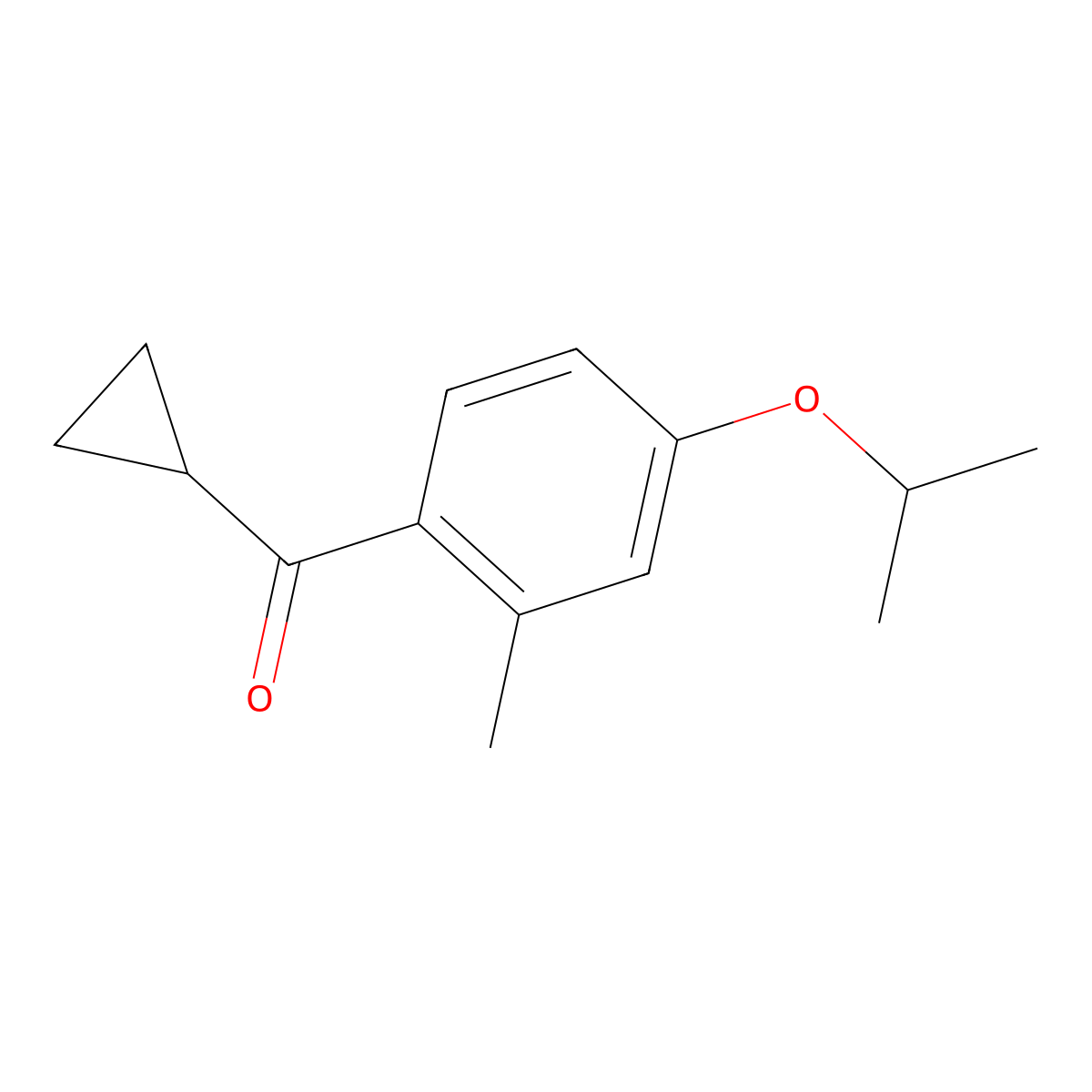 Cyclopropyl[2-methyl-4-(1-methylethoxy)phenyl]methanone molecular structure, CAS 1495082-49-9