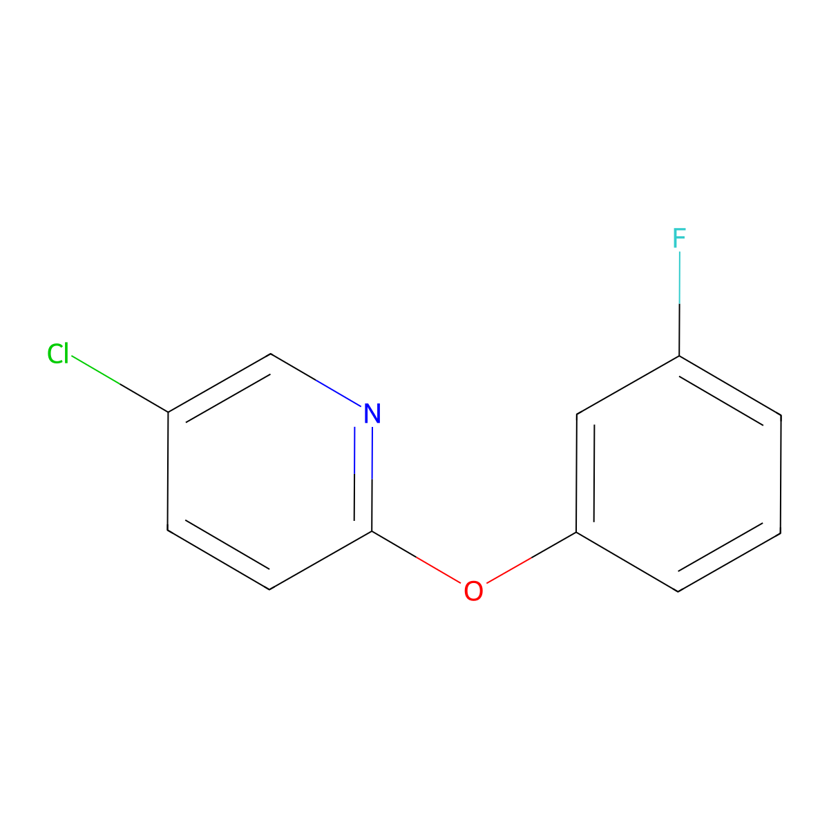 5-Chloro-2-(3-fluorophenoxy)pyridine molecular structure, CAS 1495131-49-1