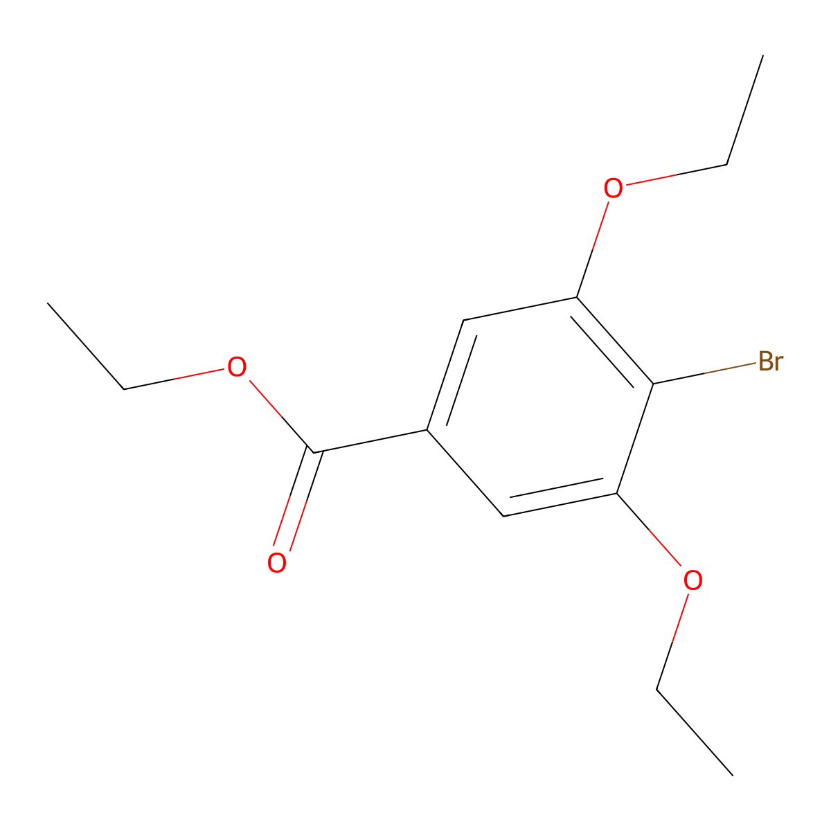 Ethyl 4-bromo-3,5-diethoxybenzoate molecular structure, CAS 149517-92-0