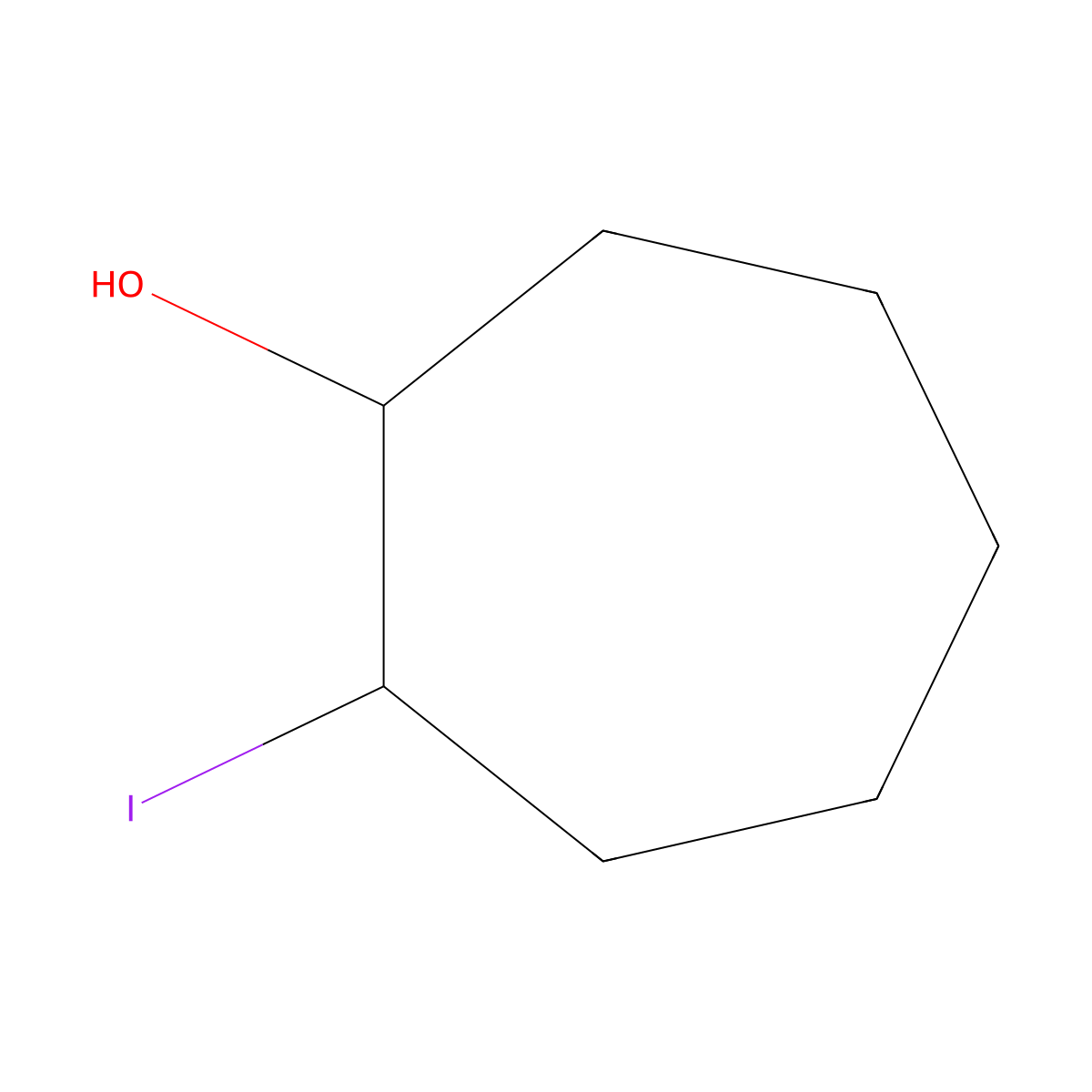 2-Iodocycloheptan-1-OL molecular structure, CAS 1495193-52-6
