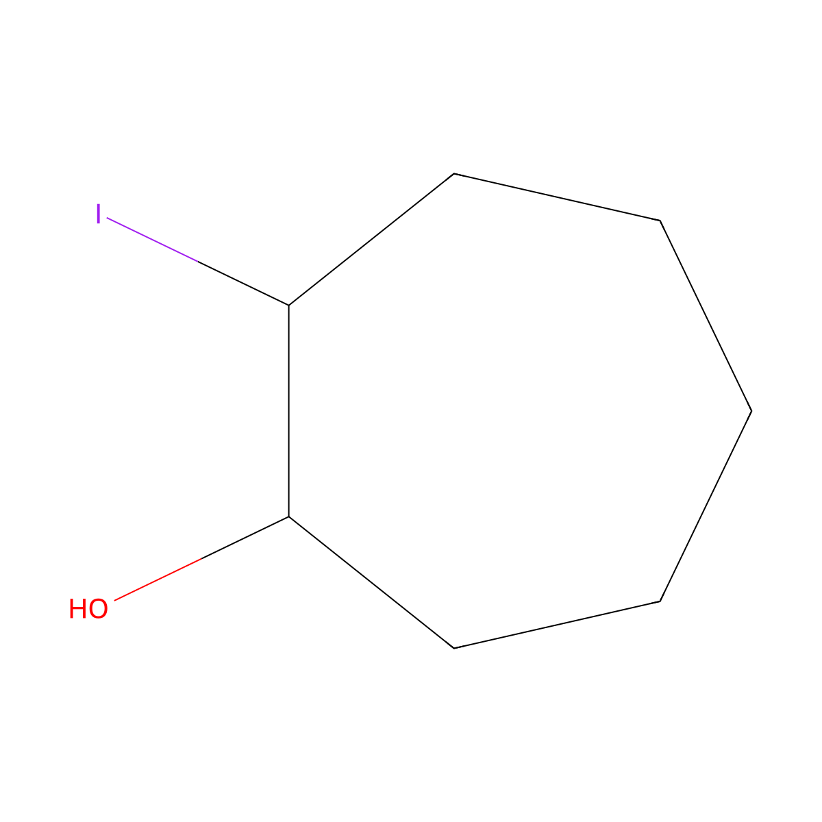 2-Iodocycloheptan-1-OL molecular structure, CAS 1495193-52-6