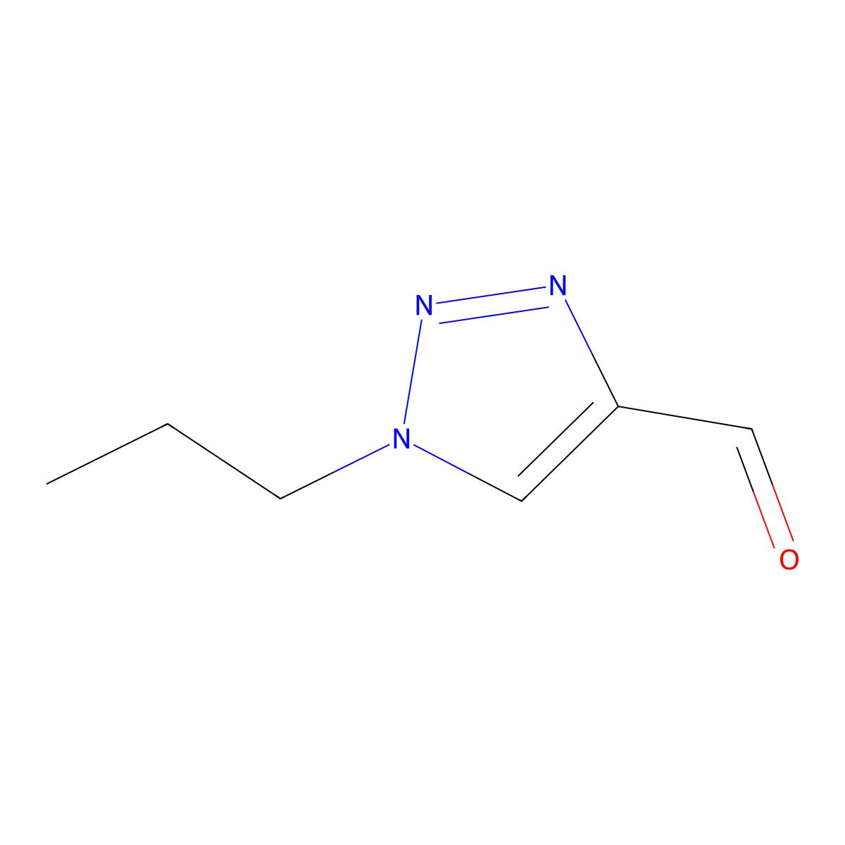 1-propyl-1H-1,2,3-triazole-4-carbaldehyde molecular structure, CAS 1495240-18-0
