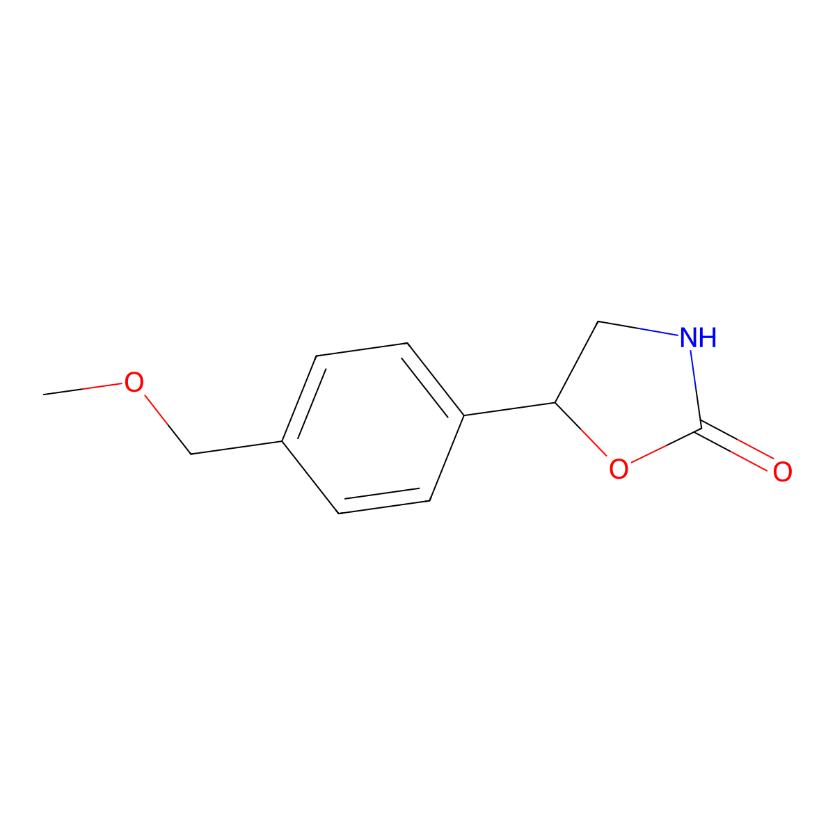 5-(4-(Methoxymethyl)phenyl)oxazolidin-2-one molecular structure, CAS 1495250-49-1