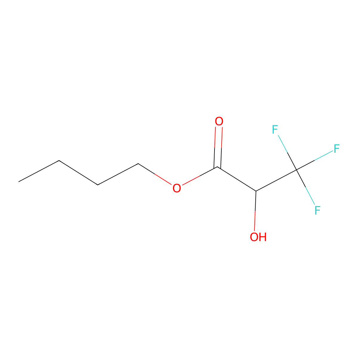 n-Butyl 3,3,3-trifluoro-2-hydroxypropanoate molecular structure, CAS 149526-96-5