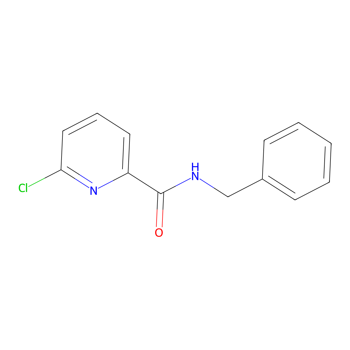 N-benzyl-6-chloropyridine-2-carboxamide molecular structure, CAS 149527-04-8