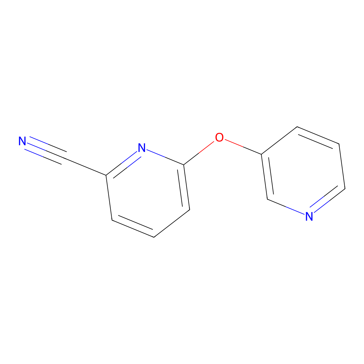 6-(Pyridin-3-yloxy)pyridine-2-carbonitrile molecular structure, CAS 149528-21-2