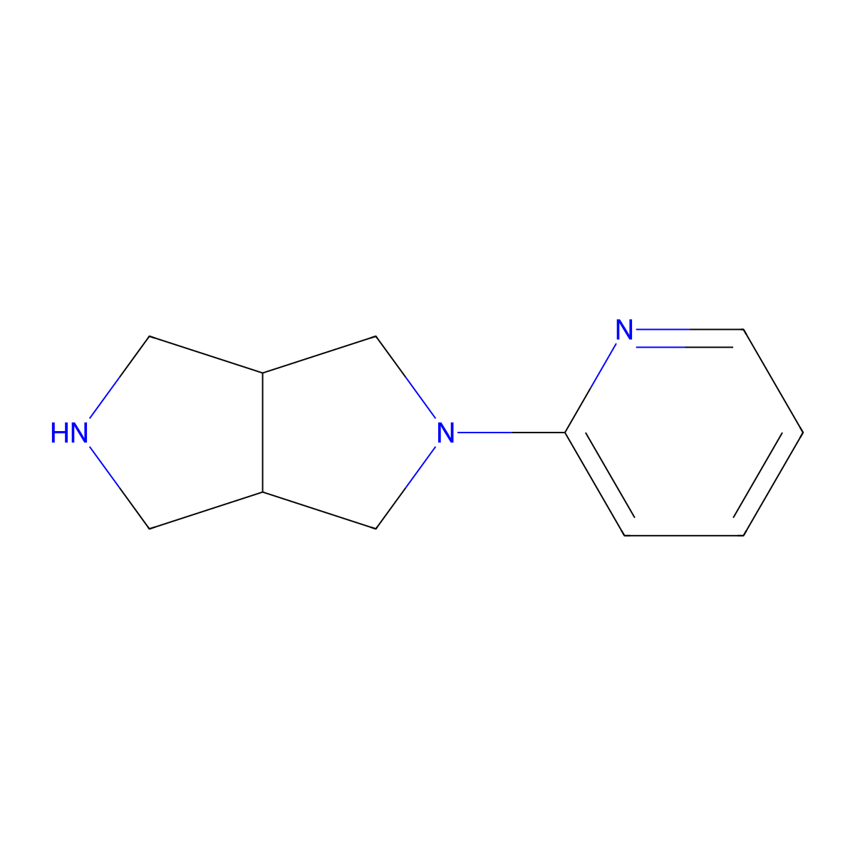 2-(Pyridin-2-YL)octahydropyrrolo[3,4-C]pyrrole molecular structure, CAS 1495296-48-4