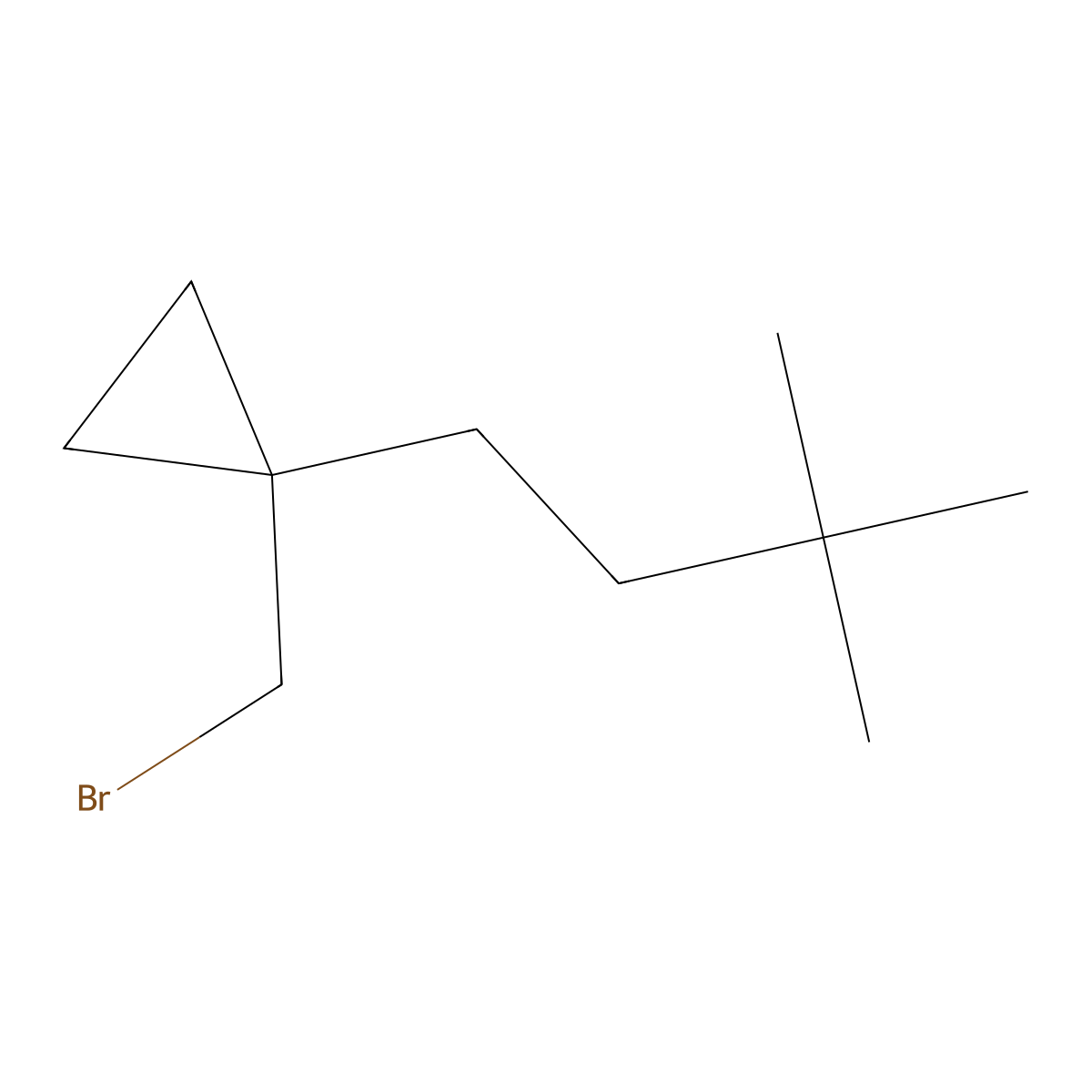 1-(Bromomethyl)-1-(3,3-dimethylbutyl)cyclopropane molecular structure, CAS 1495298-35-5