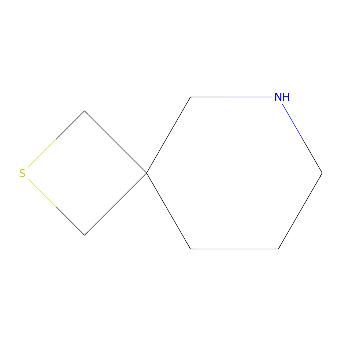 2-Thia-6-azaspiro[3.5]nonane molecular structure, CAS 1495300-65-6
