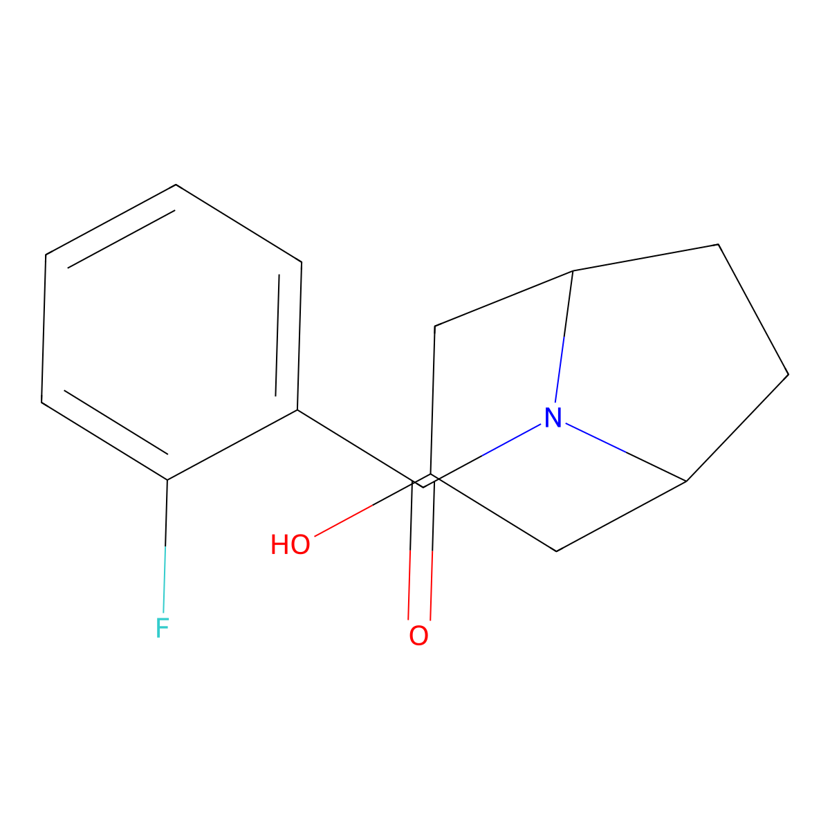 8-(2-Fluorobenzoyl)-8-azabicyclo[3.2.1]octan-3-ol molecular structure, CAS 1495308-76-3