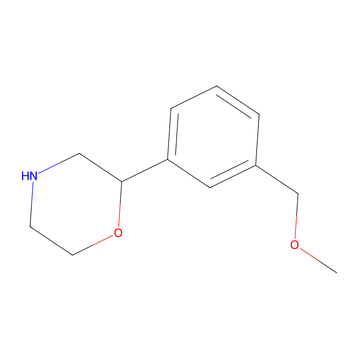2-(3-(Methoxymethyl)phenyl)morpholine molecular structure, CAS 1495355-46-8