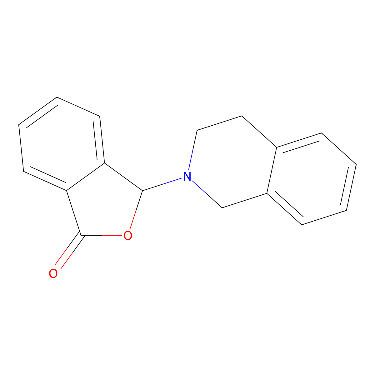 3-(3,4-dihydroisoquinolin-2(1H)-yl)-2-benzofuran-1(3H)-one molecular structure, CAS 149539-10-6