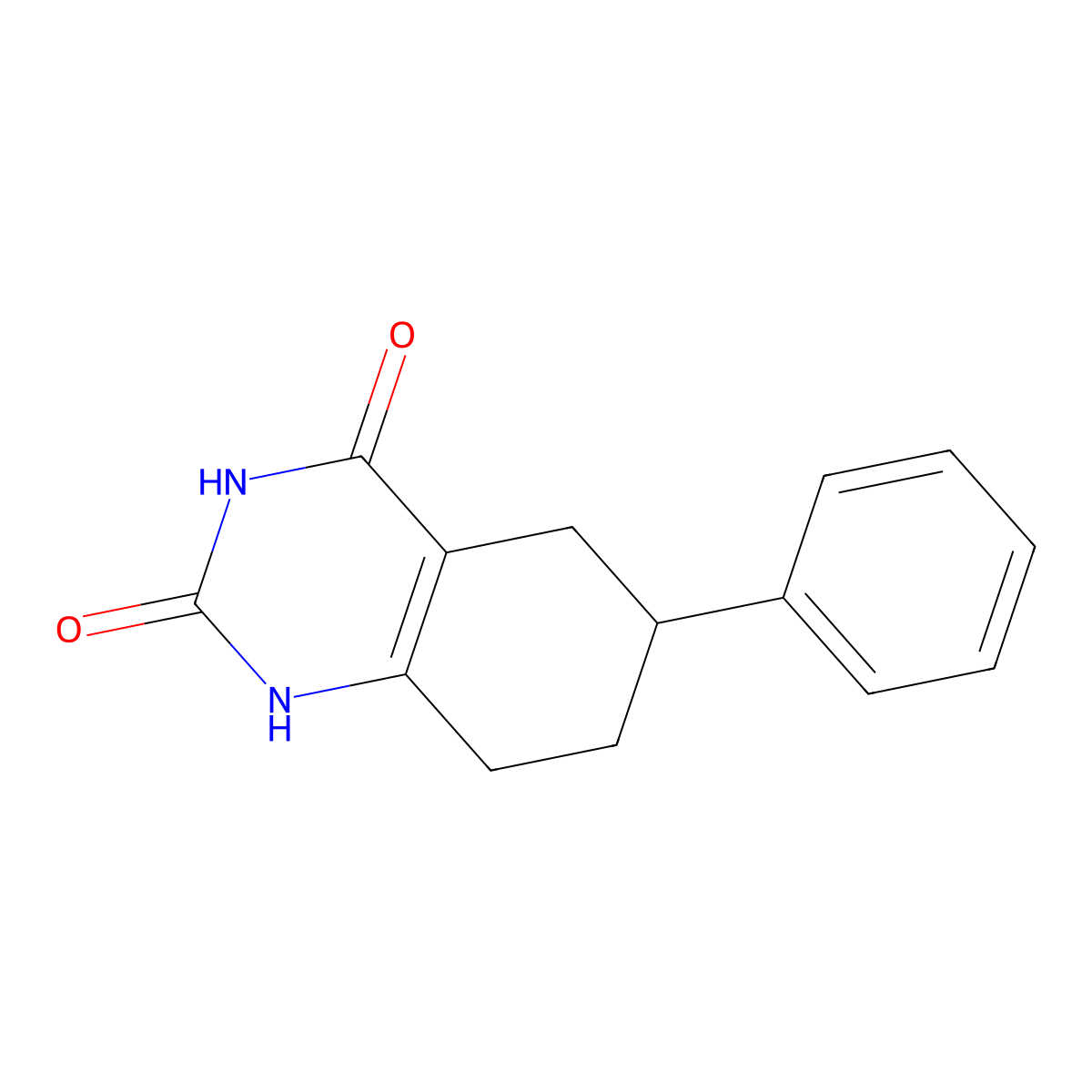 6-Phenyl-1,2,3,4,5,6,7,8-octahydroquinazoline-2,4-dione molecular structure, CAS 1495390-92-5
