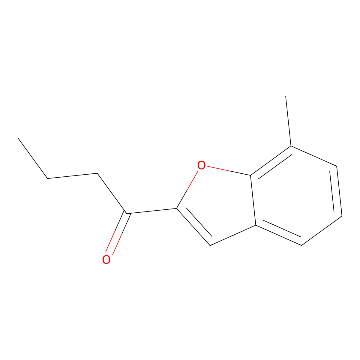 1-(7-Methyl-1-benzofuran-2-yl)butan-1-one molecular structure, CAS 1495406-22-8