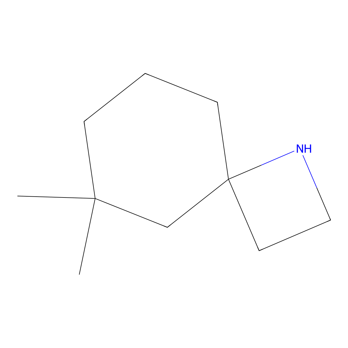 6,6-Dimethyl-1-azaspiro[3.5]nonane molecular structure, CAS 1495416-57-3