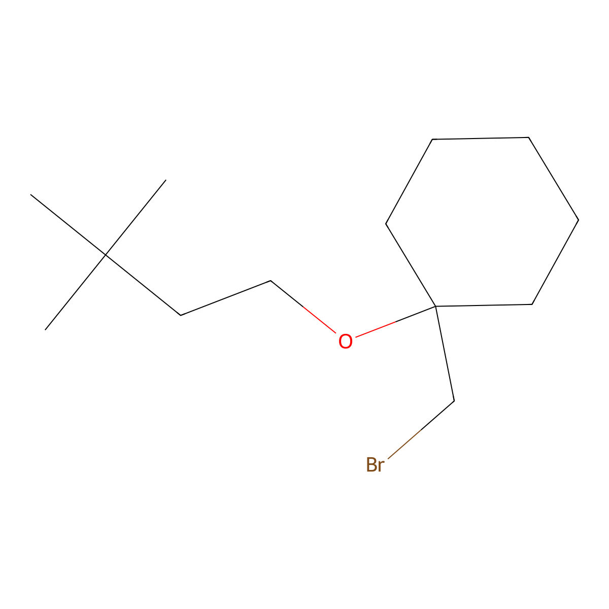 1-(Bromomethyl)-1-(3,3-dimethylbutoxy)cyclohexane molecular structure, CAS 1495432-32-0
