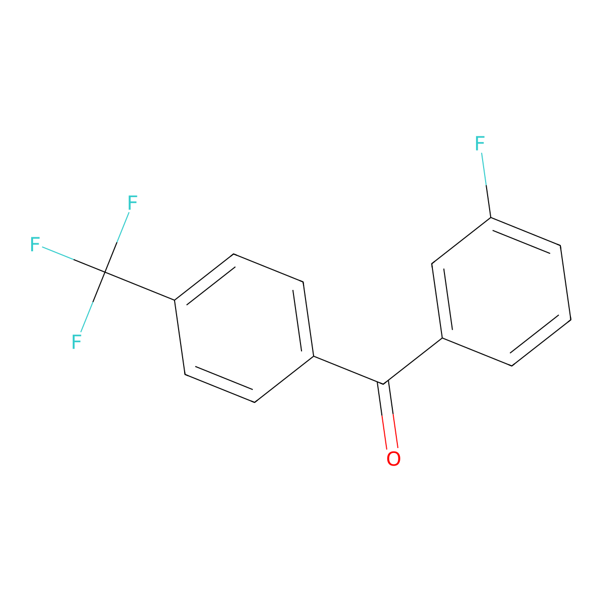 Methanone, (3-fluorophenyl)[4-(trifluoromethyl)phenyl]- molecular structure, CAS 1495439-15-0