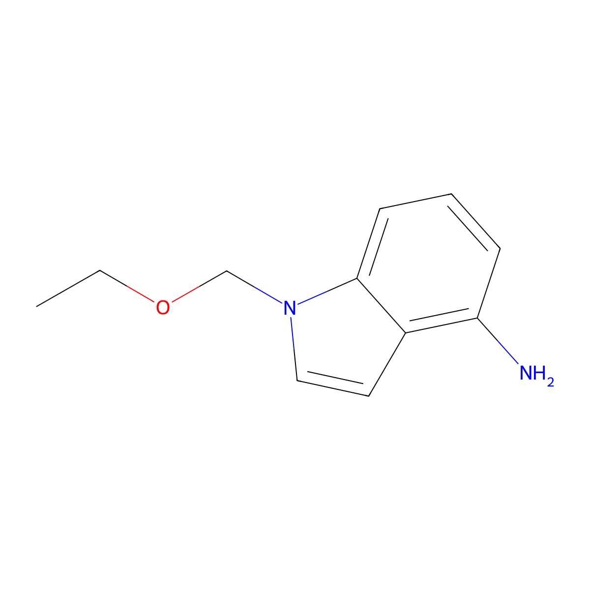 1-(Ethoxymethyl)-1H-indol-4-amine molecular structure, CAS 1495454-88-0