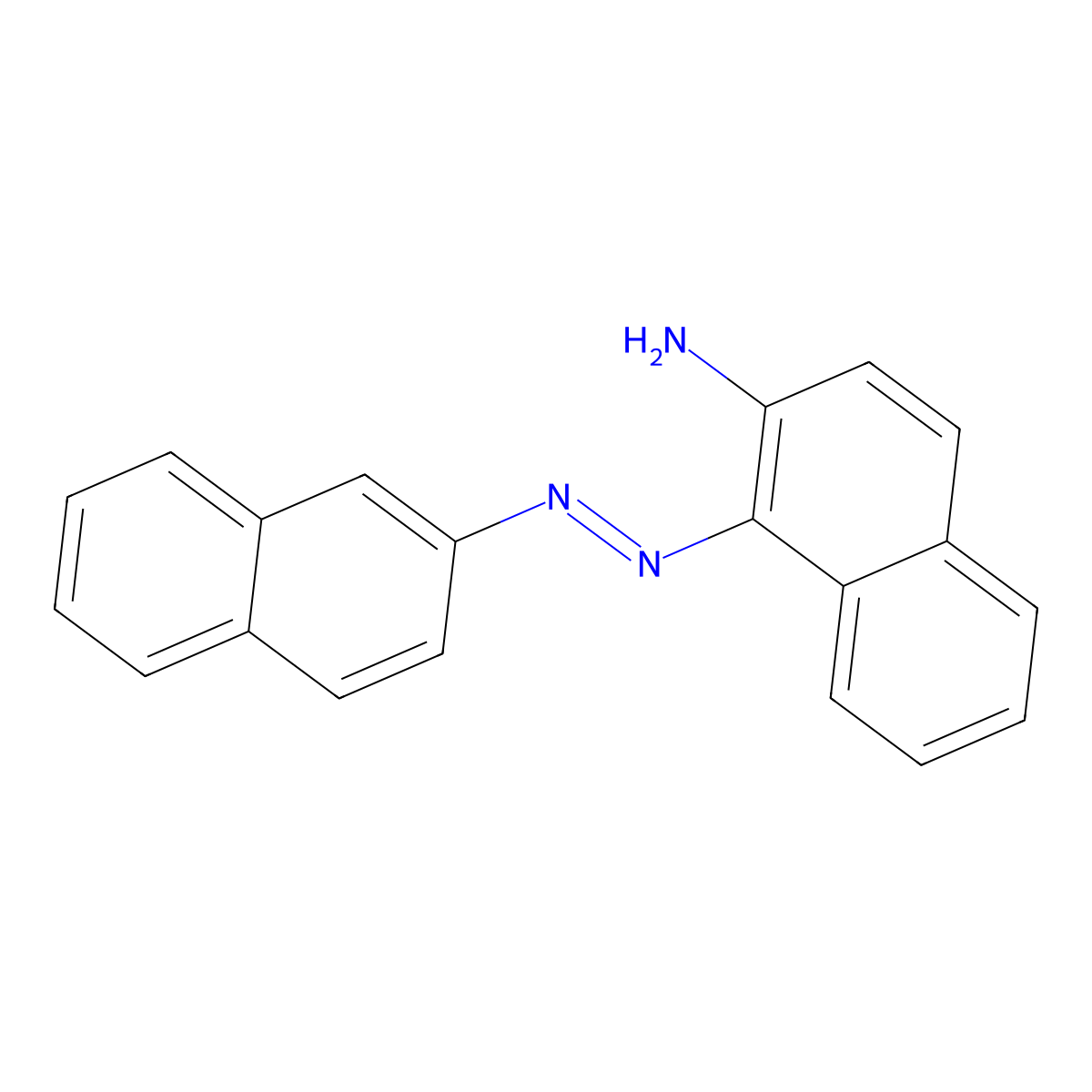 1-(2-Naphthyldiazenyl)-2-naphthylamine molecular structure, CAS 14955-36-3