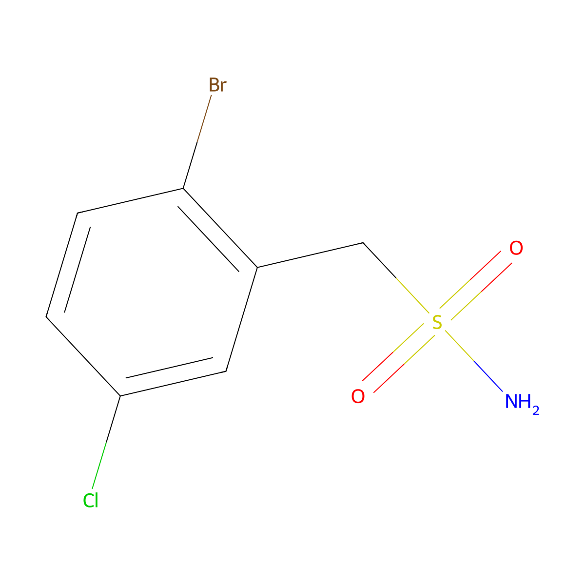 (2-Bromo-5-chlorophenyl)methanesulfonamide molecular structure, CAS 1495521-73-7