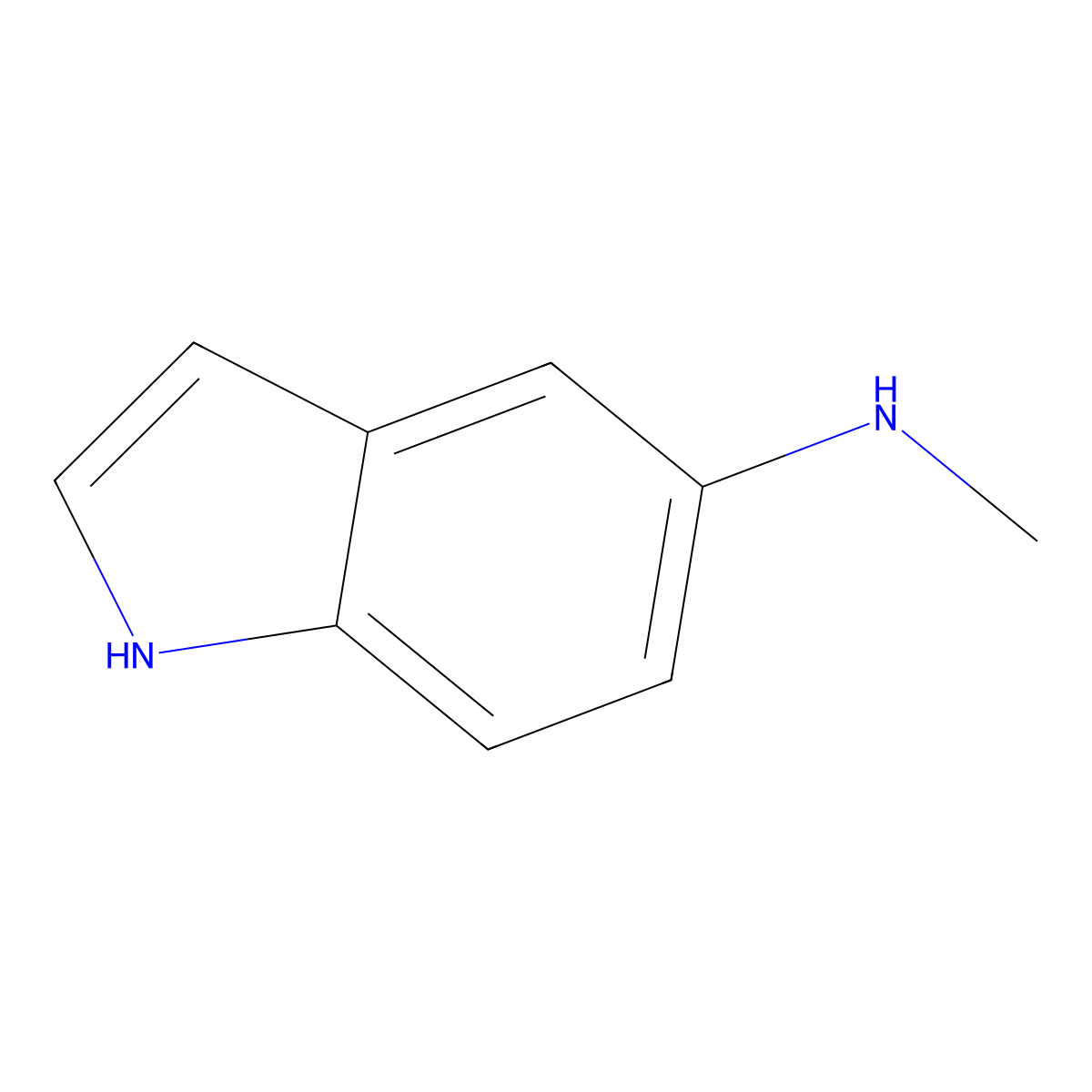 N-methyl-1H-indol-5-amine molecular structure, CAS 149555-66-8