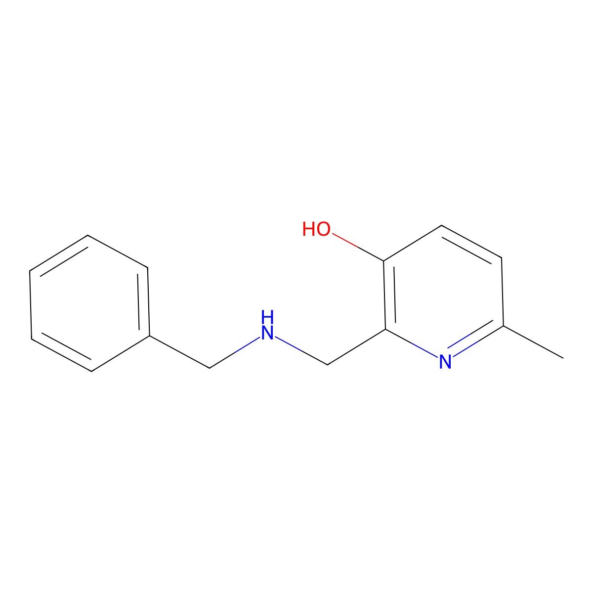 6-Methyl-2-[[(phenylmethyl)amino]methyl]-3-pyridinol molecular structure, CAS 1495578-65-8