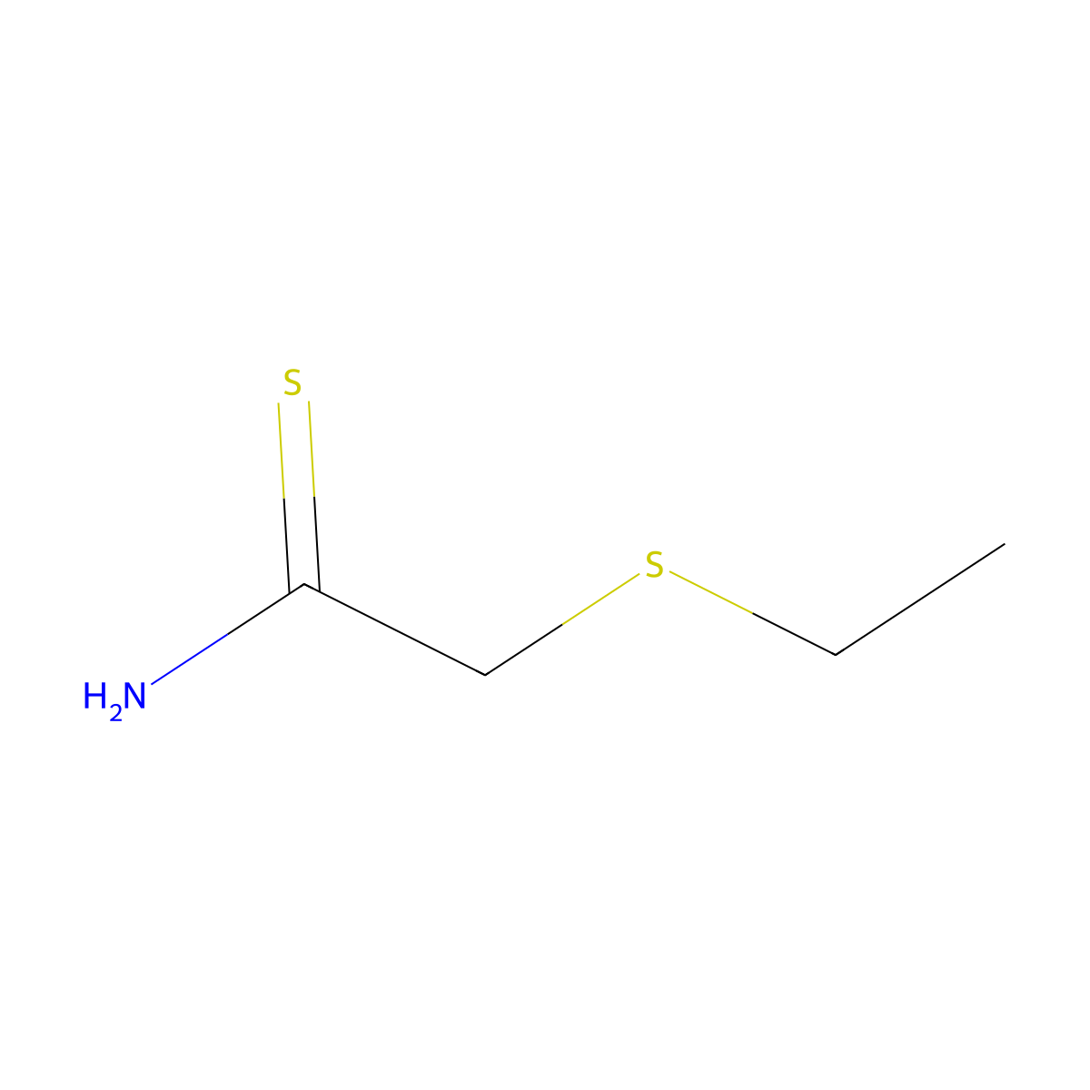 2-(Ethylsulfanyl)ethanethioamide molecular structure, CAS 1495658-48-4